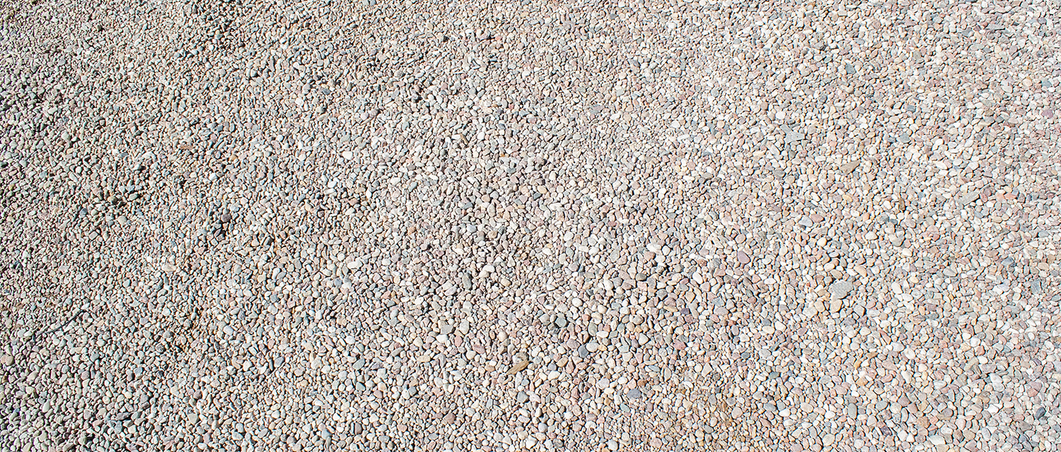 A close up picture of gravel.